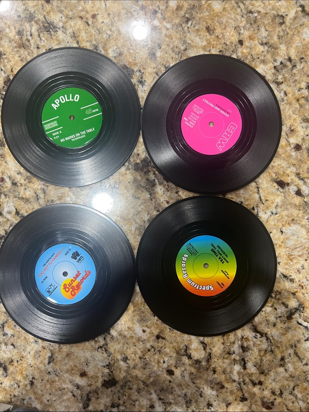 retro 4 pack coaster set